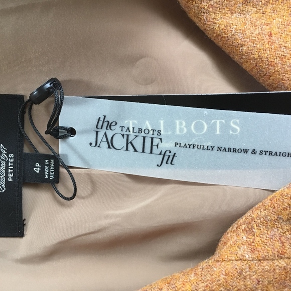 Talbots 4P 100% wool rust jacket peacoat - Picture 3 of 7